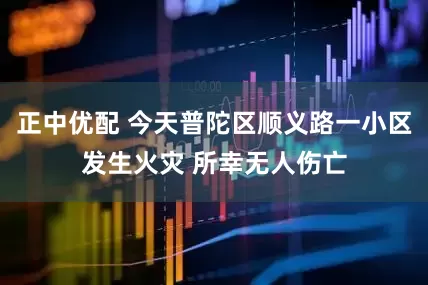 正中优配 今天普陀区顺义路一小区发生火灾 所幸无人伤亡